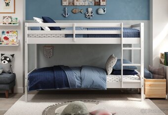 Nová patrová postel z borovice včetně roštu - 4