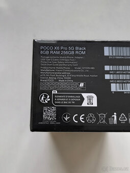 POCO X6 PRO 8/256 5G - NOVÝ - Black a Grey - 4