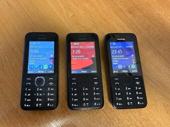 NOKIA 208 plně funkční s originální baterií, červená a černá - 4