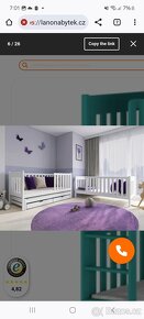 Dětská patrová postel s přistýlkou a šuplíky - 4