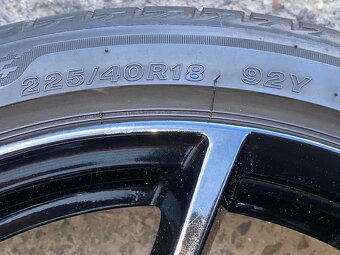 ALU kola 2x Borbet černé 18" 8J ET44 + pneu 225/40/R18 - 4