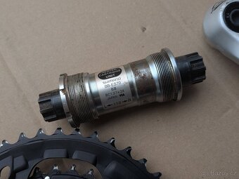 kliky Shimano Deore XT FC-M751 + osa - 4