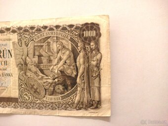 Bankovka 1000 korun Slovenských 1940 Perf.SPECIMEN - 4