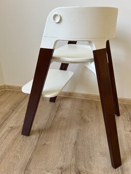 Stokke Steps židlička bílá/ hnědá - 4