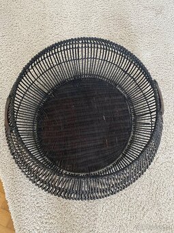 Velký přírodní tmavohnědý koš - 4