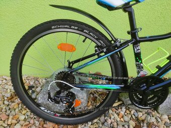 Značkové dětské kolo SUPERIOR 24" (černá/zelená) - 4