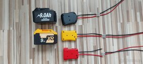 Startovací kabely+redukce pro Aku batrii Makita 18V-20V - 4