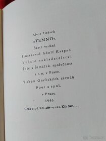 Kniha TEMNO Alois Jirásek - v  kůži - 4