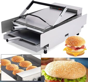 Komerční elektrický hamburger gril - 4