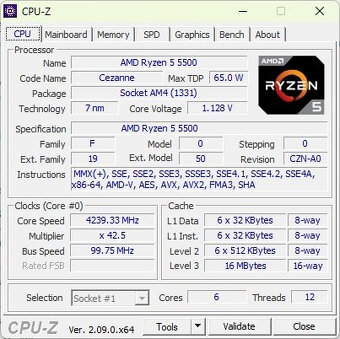 Herní PC - Ryzen 5500, 16GB RAM, 1TB NVME, 6600XT, WIN11 - 4