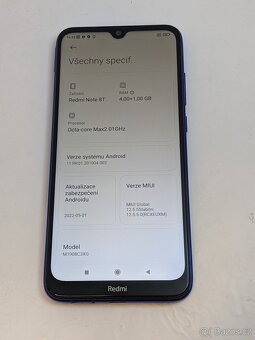 Xiaomi Redmi Note 8T 4/64gb blue. Záruka 6 měsíců. - 4