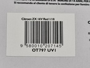 Citroen ZX 16V 1994 1:18 OttoMobile - 4