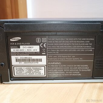 VCR a DVD PŘEHRÁVAČ SAMSUNG - 4