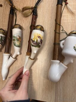 Nabízím staré porcelánové fajfky / myslivecké dýmky. - 4