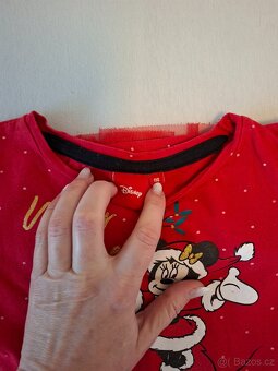 Vánoční šaty velikost 110 Disney Minnie Mouse - 4