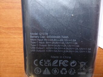 Powerbanka Bessline, 20.000mAh, 25,5W-nová - 4