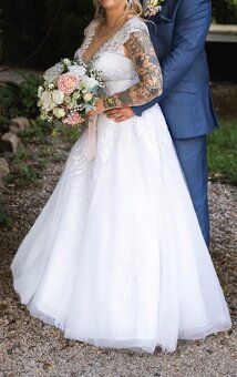 Svatební šaty vel. 36-42 - 4