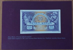 10 korun 1919 ALFONS MUCHA 2022 výroční bankovka UNC - 4