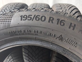 195/60 r16 zimní pneumatiky Continental 7,5mm - 4