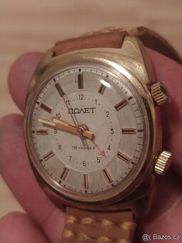 Pánské hodinky POLJOT SIGNÁL s mechanickým budíkem👍👍👍 - 4