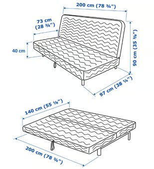 3místná rozkládací pohovka - 4