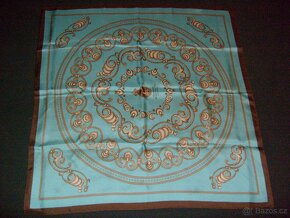 Dobrý den prodám nový 100% hedvábný šátek. Korea.70x70 cm. - 4