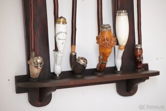 Dýmky Dýmka Polička Starožitné - 4