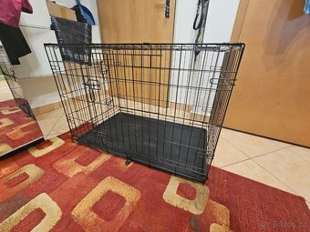 Klec Dog Fantasy skládací L černá 2 dveře 91x56x63cm - 4
