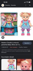 Hasbro Baby Alive chodící a mluvící panenka v ČJ - 4