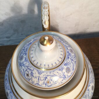 Biedermeier porcelánová sada konvice cukřenka džbánek - 4