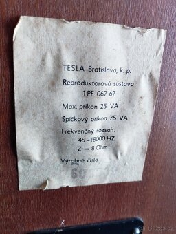 TESLA 1PF06767 Třípásmové reprosoustavy - 4