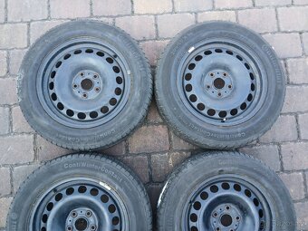 Plechová kola,sada,5x112,ET33,Conti,205/60 R16,2x7,5/2x6mm - 4