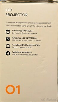 Mini LED projektor Akiyo O1 - 4