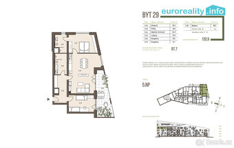 Prodej, apartmán 3+KK, 97,7 m2, balkón, Železná Ruda - 4