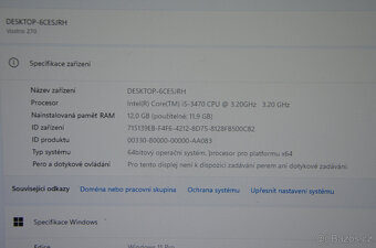 Dell Vostro 270 i5/12GB/SSD 120+500GB/záruka - 4