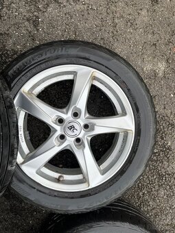 4x Alu kola 5x100 16” + pneu letní 205/55R16 - 4