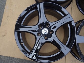 Alu disky na VW, Škoda, 18", 5x112, ET 35, šíře 8J, černé - 4