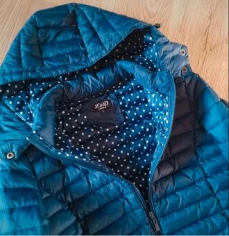 Libland dámská prošívaná zimní bunda s odepínací kapucí - 4