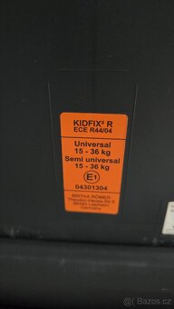 Prodam detskou autosedacku Britax Romer Kidfix 2 R 15-36kg - 4