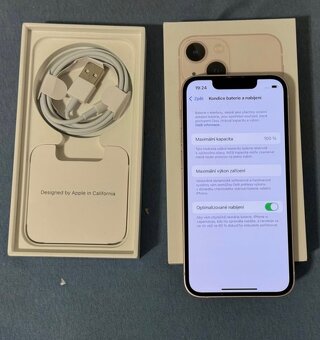 iPhone 13 Růžová BATERIE 100% TOP - 4