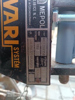 Prodám kompletní rotavátor Vari s převodovkou - 4