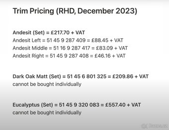 BMW I3 Eukalyptový dekor palubní desky PRODÁM/VYMĚNÍM - 4