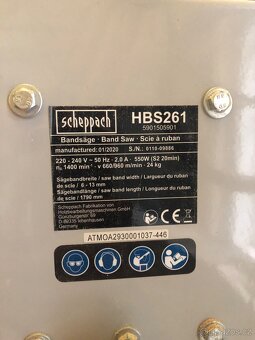 Pasová pila Scheppach HBS 261 - 4