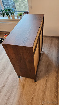 Komoda, barva starého dubu, 89/102/35 cm - 4