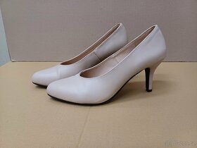 Béžové lodičky vel.40 - 4