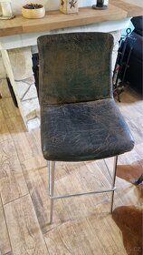 2x kožene barové židle - 4