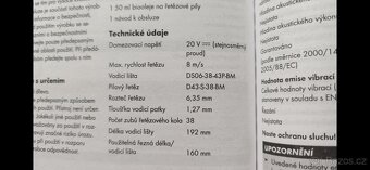 AKU řetězová pila parkside PAGHS 20-Li A1 - 4