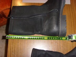 ZIMNÍ BOTY-KOŽENÉ VYSOKÉ 30cm. Vel-10a1/2. - 4