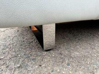 Gauč bílá kůže - 4