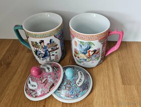 Hrnky asijské motivy 2 ks - 4